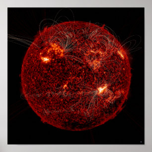 Poster Linhas de campo magnético no Sol 3