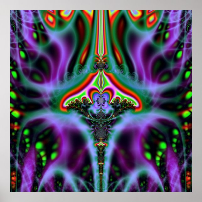 Póster 'Linhas de Fluxo Vimana' (Frente)