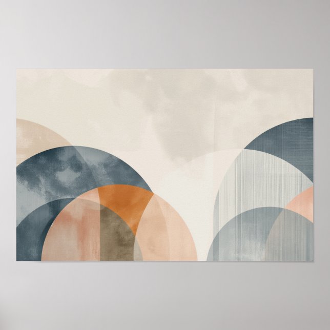 Poster Linhas de interseção curvas com espaço de cópia (Frente)