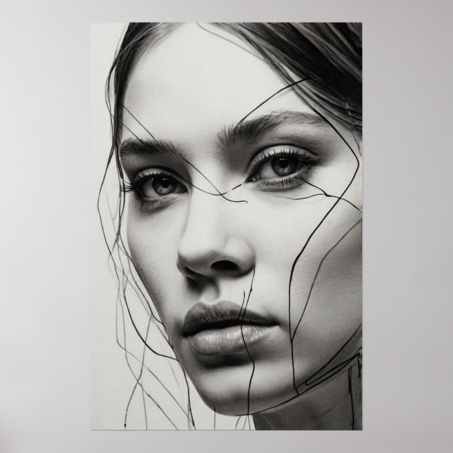 Poster Linhas de pensamento (Frente)