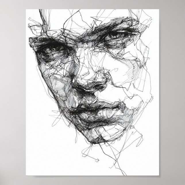 Poster Linhas de um Olhar Fragmentado (Frente)