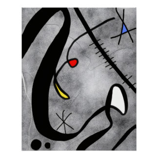 Póster Linhas e Formas Abstratas – Arte Contemporânea
