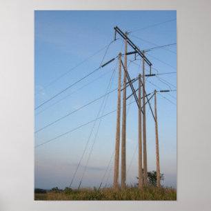 Póster Linhas eléctricas
