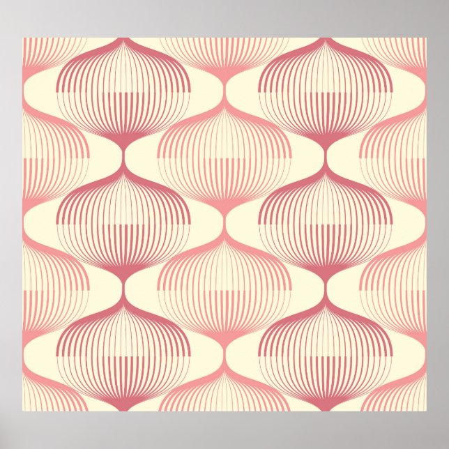 Poster Linhas Geométricas: Fundo sem Abstrato. (Frente)