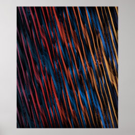 Poster Linhas Sedosas Abstratas