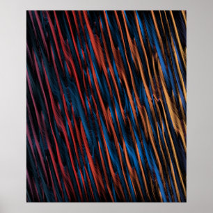 Poster Linhas Sedosas Abstratas