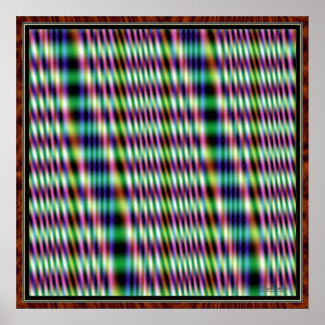 Póster Linhas Vibrantes (Frente)