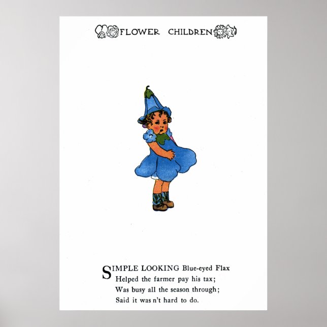 Póster Linho de olhos azuis (Frente)