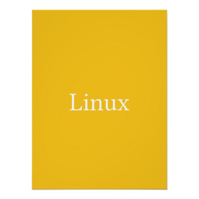 Póster Linux (Frente)