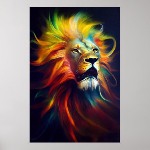 Poster Lion Animal Discovery Adventure Planet Nature