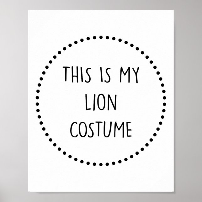Poster Lion Costume (Frente)