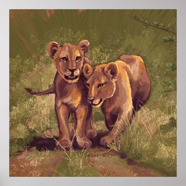 Poster Lion Cubs (Frente)