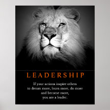 Lion de Liderança Motivacional Trendy