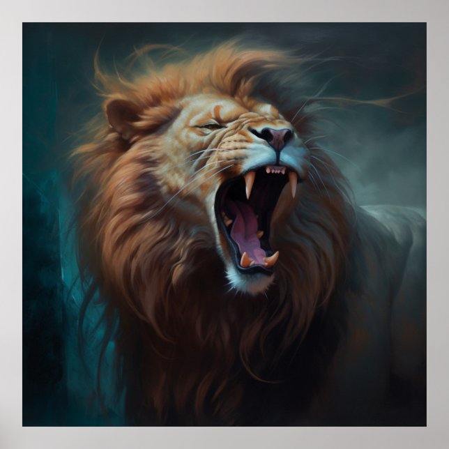 Poster Lion Feu (Frente)