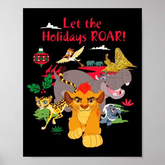 Poster Lion Guard Let The Holidays Roar  (Frente)