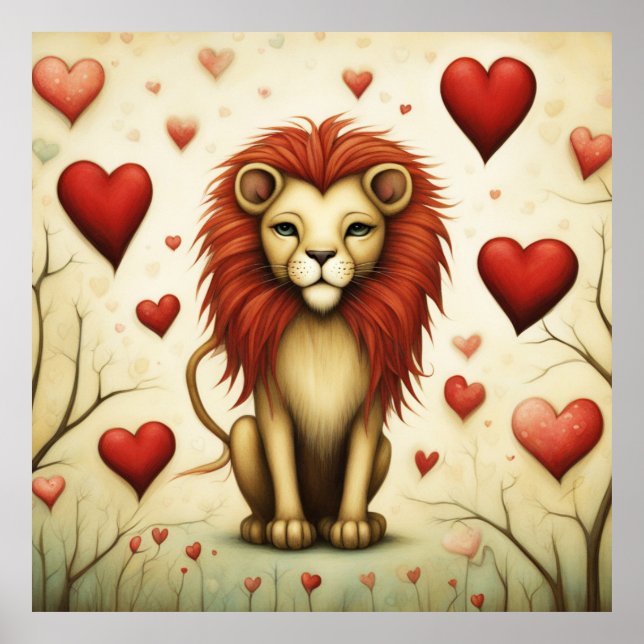 Poster Lion Love 2 (Frente)