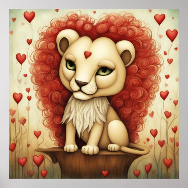 Poster Lion Love 3 (Frente)