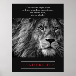 Poster Lion Motivational Leadership