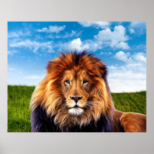 Poster Lion O Rei da Floresta