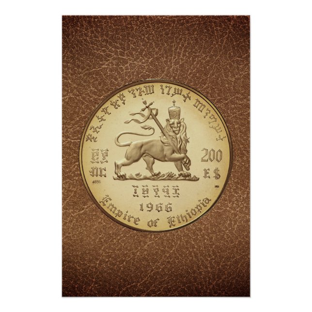 Póster Lion of Judah Jah Rastafari Reggae Roots Poster (Frente)