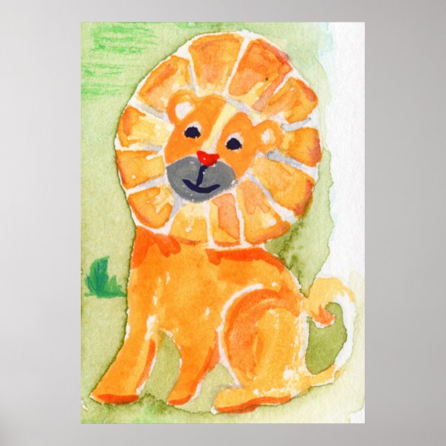 Póster Lion Safari Amigo (Frente)