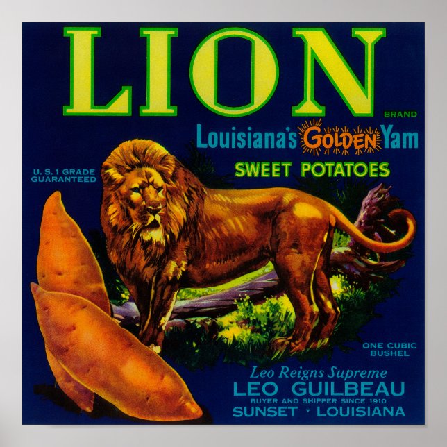 Póster Lion Yam LabelSunset, LA (Frente)