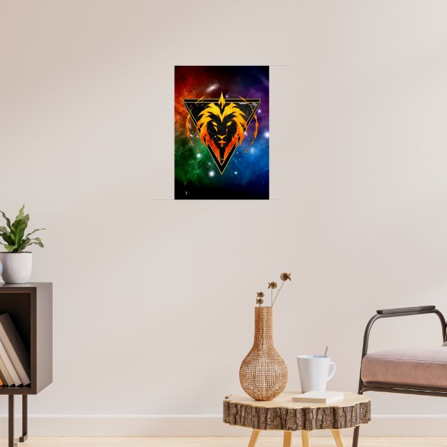 Poster Lion Zodiaque Cadeau Astrologie (Sala de Estar 3)