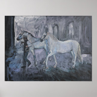 Poster Lipizzaner Cavalos Viena
