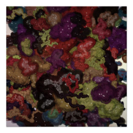 Póster Liquid Kinetic Painting