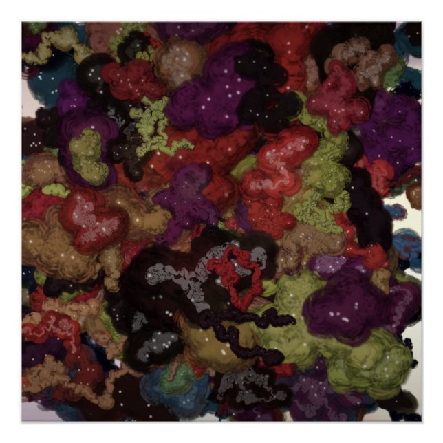 Póster Liquid Kinetic Painting  (Frente)