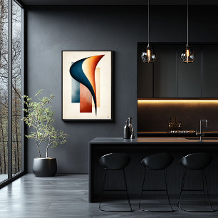 Poster Lírio Calla Flow Japandi Minimalista Botânica