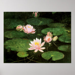 Poster Lírios, belas pinturas artísticas de Abbott Thay