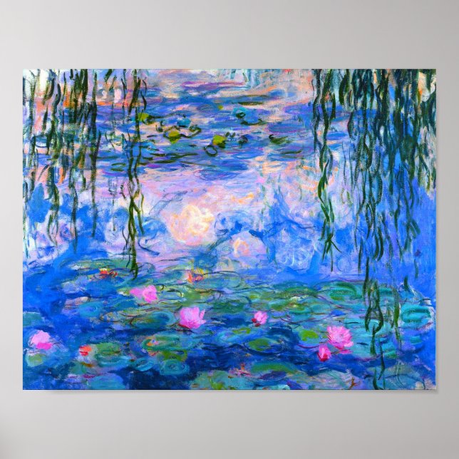 Poster Lírios Claude Monet Restaurados (Frente)