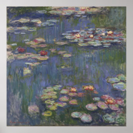 Poster Lírios d'água de Claude Monet