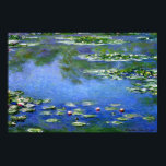 Póster Lírios d'água de Claude Monet<br><div class="desc">Lírios d'água de Claude Monet. Sobre Claude Monet Claude Monet foi nascer em 14 de novembro de 1840 no 5 de 45 rue Laffitte, no 9º arrondissement de Paris. Em junho de 1861, Monet aderiu ao Primeiro Regimento de Cavalaria Luz Africana na Argélia por um compromisso de sete anos, mas,...</div>