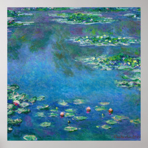 Poster Lírios d'água de Claude Monet