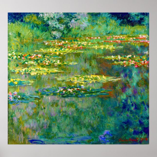 Poster Lírios d'água - Le Bassin des Ninfheas por Monet (Frente)