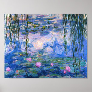 Póster Lírios de água 1919 de Claude Monet