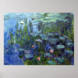 Póster Lírios de água, Claude Monet
