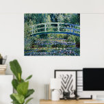 Poster Lírios de água e ponte japonesa<br><div class="desc">Lírios d'água e Ponte Japonesa,  bela pintura de Claude Monet.</div>