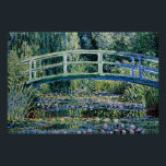Póster "Lírios de Água e Ponte Japonesa"<br><div class="desc">Water Lily and Japan Bridge,  famosa pintura de arte por Claude Monet,  1899.</div>