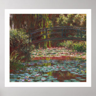 Póster Lírios de água e Ponte Japonesa por Claude Monet