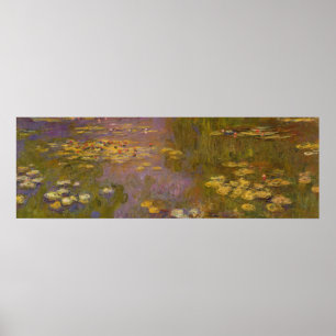Poster Lírios de água Nympheas de Claude Monet  