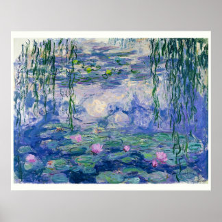 Poster Lírios de água por Monet | 30"x24"