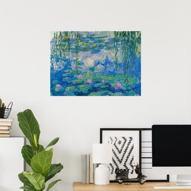 Poster Lírios de Claude Monet (Escritório em casa)