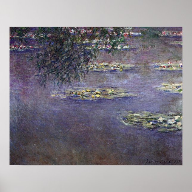 Póster Lírios de Claude Monet, Impressionismo venenoso (Frente)