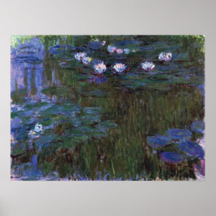 Poster Lírios de Claude Monet, Vintage Fine Art