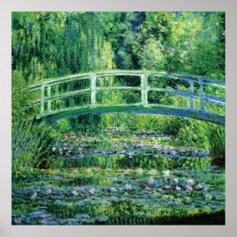 Poster Lírios e Ponte Japonesa, Claude Monet