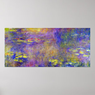 Poster Lírios por Claude Monet