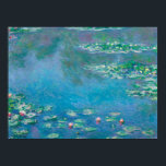 Poster Lírios por Claude Monet Fine Art Painting<br><div class="desc">Linda obra-prima de Claude Monet - Água Lírios do seu jardim em Giverny,  França. Uma das mais famosas pinturas de arte na história da arte e um belo exemplo de impressionismo. Este é um trabalho de arte maravilhoso e um presente excelente para amante da arte.</div>